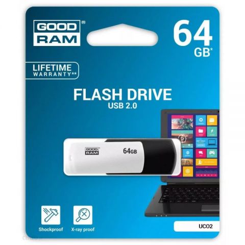 Goodram UCO2 Lapiz USB 64GB USB 20 Neg Blc