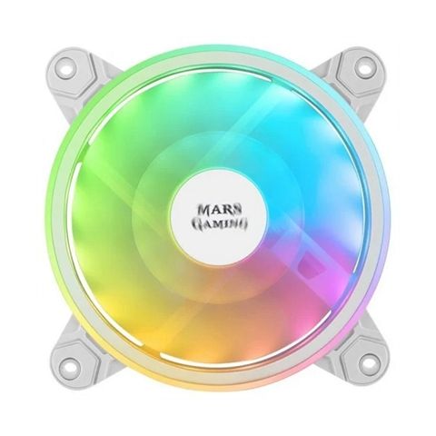 Mars Gaming Ventilador MFX DUAL ARGB 14DB WHITE