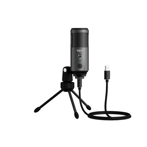 iggual Microfono condensador Podcasting Pro gris
